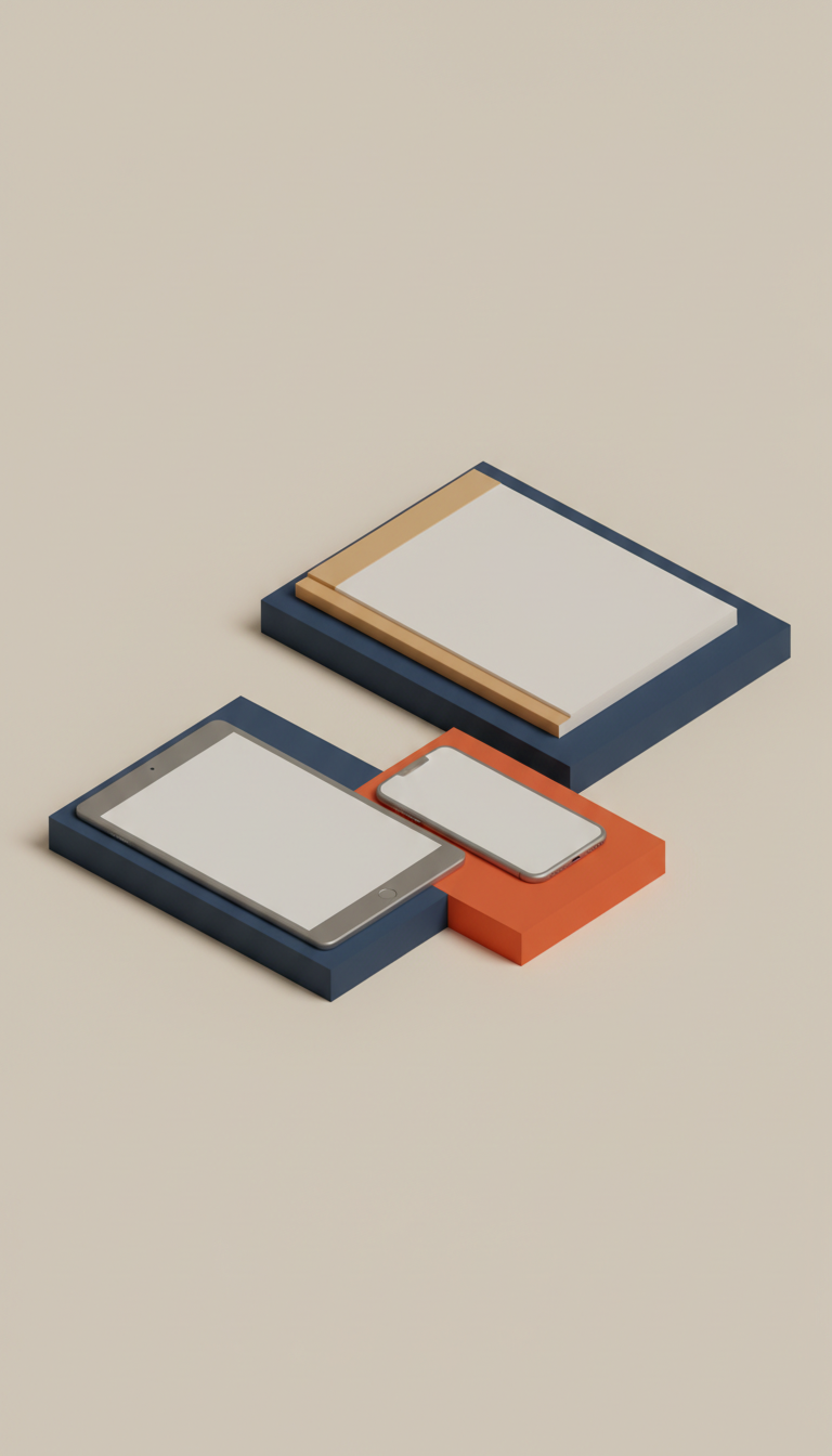 Web-App-Interface mit Fokusmodus